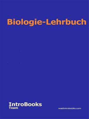 cover image of Biologie-Lehrbuch